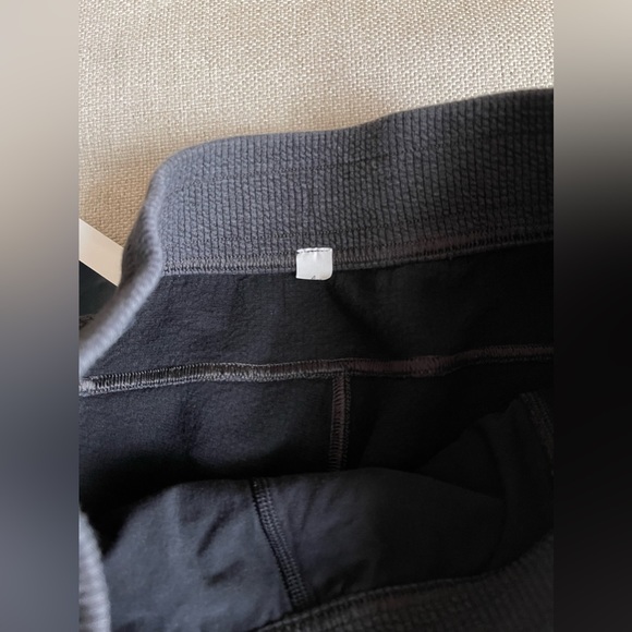 Lululemon Ribbed High-Rise 25” Joggers 7/8 Length In Heathered Black Size 4 - Picture 11 of 15